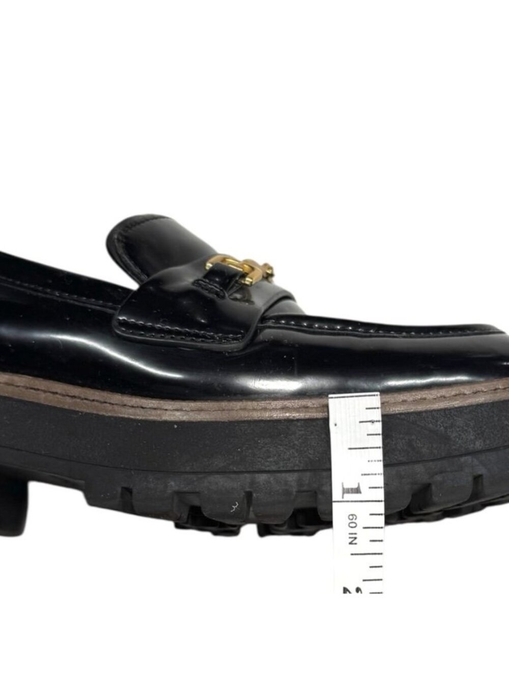 Sam Edelman Chunky Loafer Black Size 7 - Picture 6 of 10